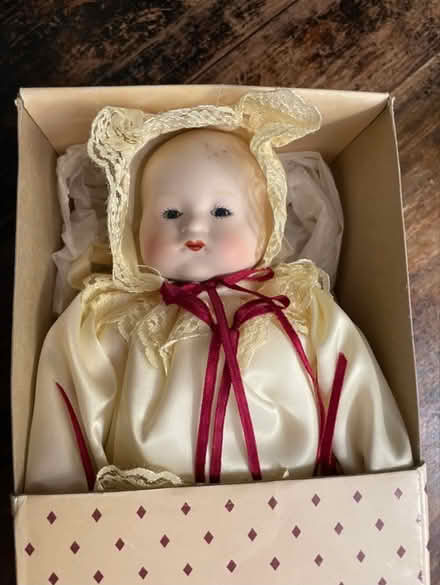 Photo of free Porcelain Baby Doll in Satin Gown (Midtown, Toronto ON) #2