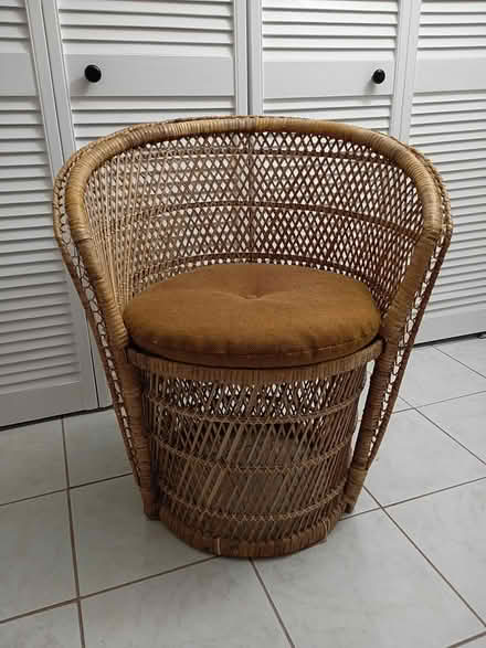 Photo of free Wicker Chair (Sunrise- near City Hall) #1