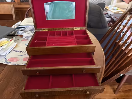 Photo of free Wood Jewelry Box (Near Oakland Terrace ES) #1