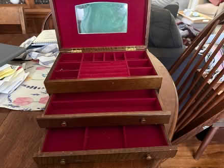 Photo of free Wood Jewelry Box (Near Oakland Terrace ES) #1