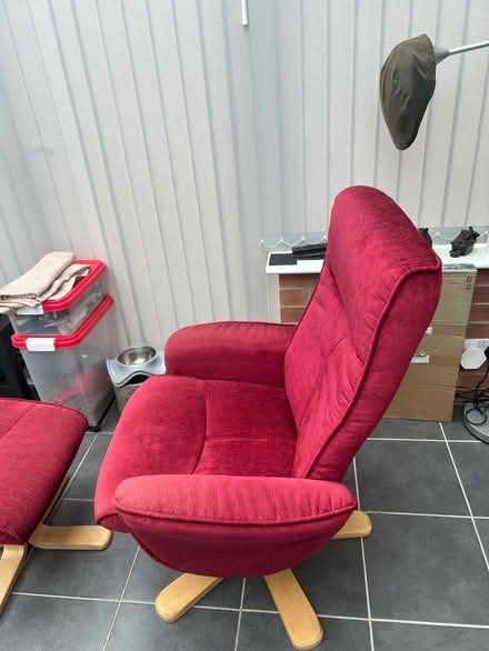 Photo of free Swivel Recliner Chair with Footstool (Woodville DE11) #4