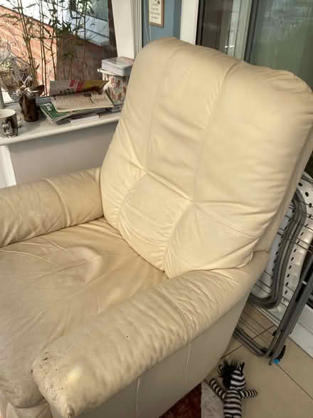 Photo of free Lazy Boy cream leather chair (Hutton PR4) #1
