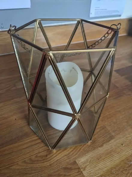 Photo of free Geometric glass vase (Port Sunlight CH62) #1