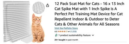 Photo of free Plastic Animal Deterrent Mats (North Everett) #1
