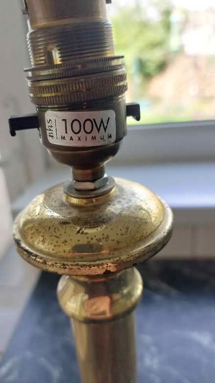 Photo of free Brass effect table lamp (Swaythling SO16) #3