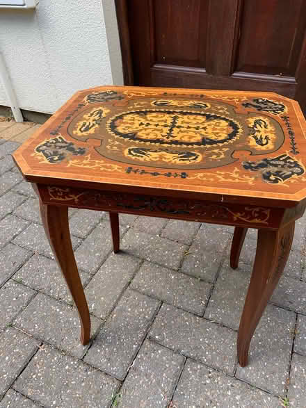 Photo of free Ornate table. Sewing box (Gargrave Skipton BD23) #1