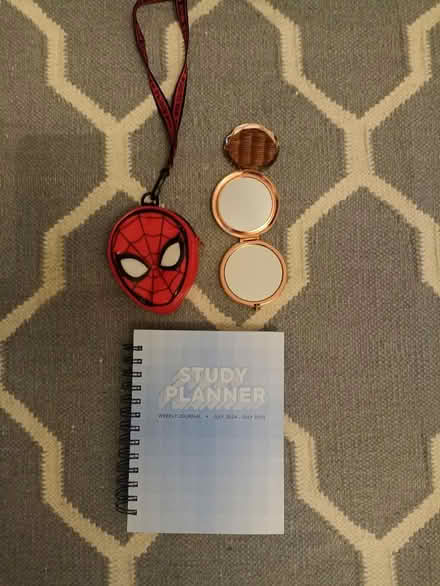 Photo of free Study planner, mirror, tiny bag (Richmond upon Thames TW10) #1