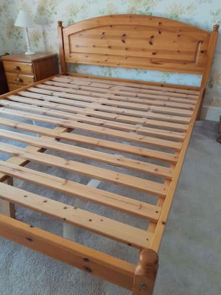 Photo of free King Sized Pine Bed (Upshire CM16) #1