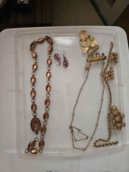 Photo of free Costume jewelry and copper belt (Cleveland Park) #1