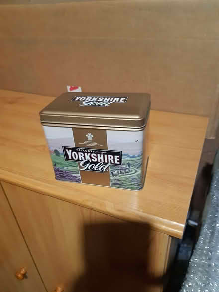 Photo of free Yorkshire Gold Tea Tin/caddy (Old Walcot SN3) #1