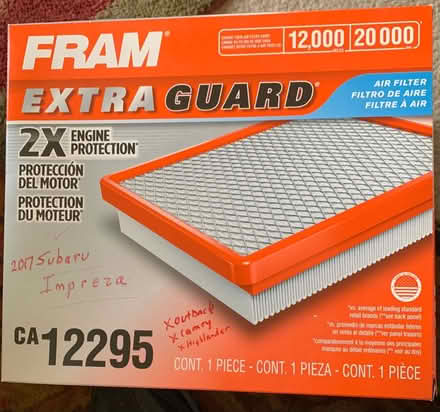 Photo of free Fram CA12295 Engine Air Filter (Maynard) #1