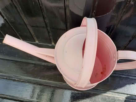 Photo of free Child's pink metal watering can (Wandsworth Common SW12) #2