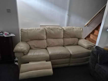 Photo of free Recliner 3 seater sofa (Abington) #3