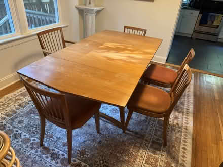 Photo of free mid century modern table, 5 chairs (Chapel Hill) #3