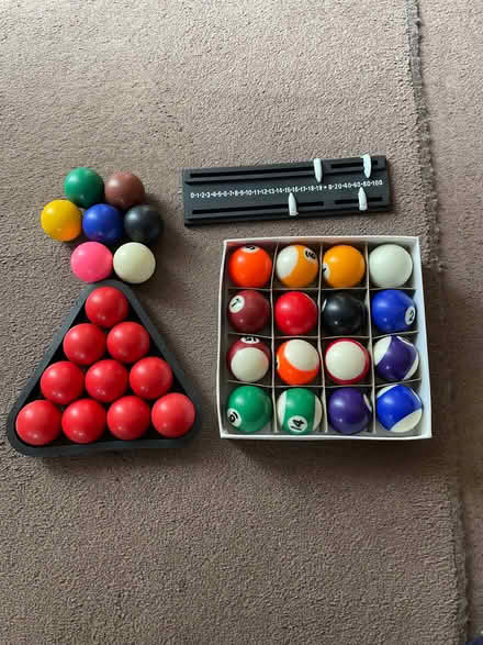 Photo of free Pool and snooker balls (Nunnery Wood WR5) #1