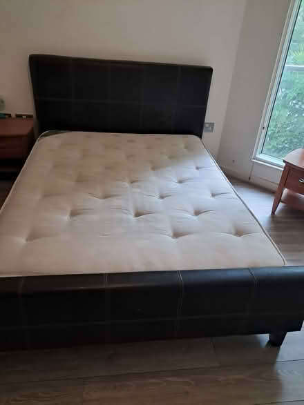 Photo of free King Size Bed with Mattress (Used) (SE16) #3
