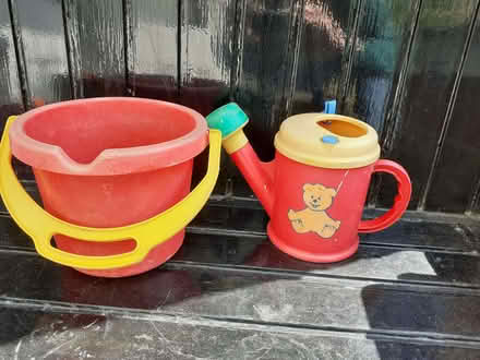 Photo of free Child's watering can and pail (Wandsworth Common SW12) #1
