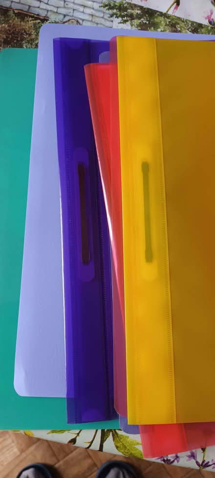 Photo of free 7 x Plastic A4 file covers (Great Baddow CM2) #1