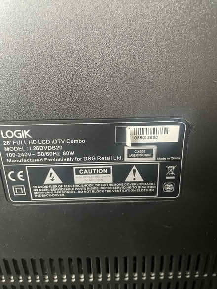 Photo of free Logik 26inch LCD TV (Galleywood CM2) #3