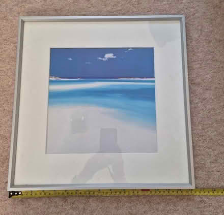 Photo of free Beach scene framed print (Roundwood AL5) #1