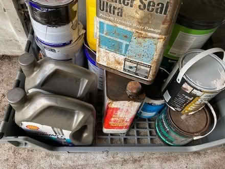 Photo of free Job lot of paint, oil, etc. (Thames Ditton KT7) #2