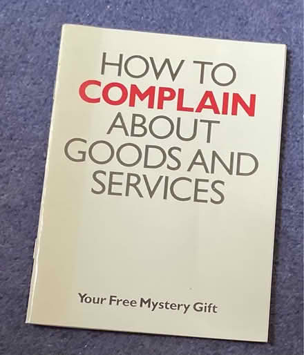 Photo of free Booklet about complaining (AB15) #1