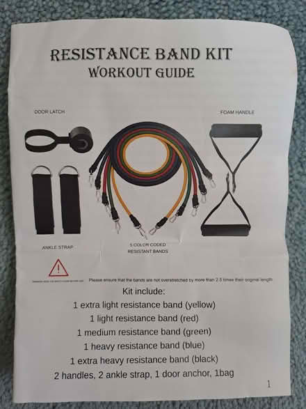 Photo of free Resistance band kit (Stargate NE40) #2