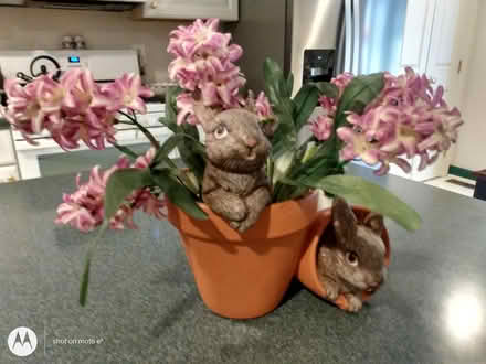 Photo of free 2 large ceramic Easter decorations (Ellicott City, Turf Valley) #2
