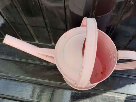 Photo of free Child's pink metal watering can (Wandsworth Common SW12) #2