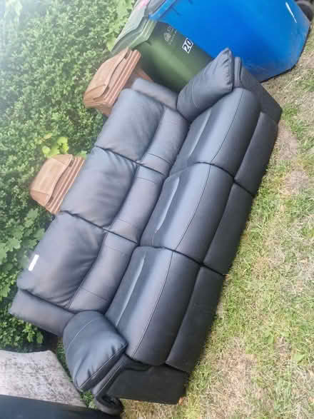 Photo of free Faux leather sofa (Sk8) #1
