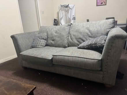 Photo of free Three seater sofa with pillows (Ware SG12) #1