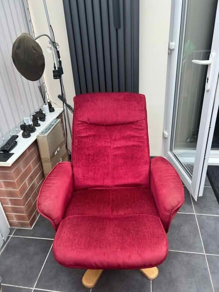 Photo of free Swivel Recliner Chair with Footstool (Woodville DE11) #2
