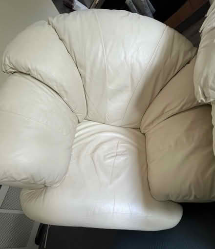 Photo of free Cream Leather Armchair (CT7) #1