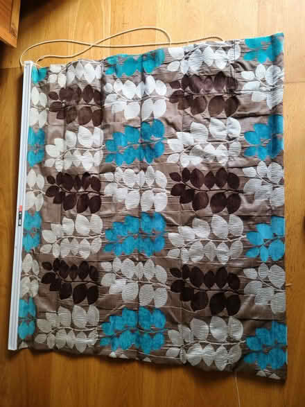 Photo of free Fabric Roman blind with rail and brackets (Curbridge OX29) #1