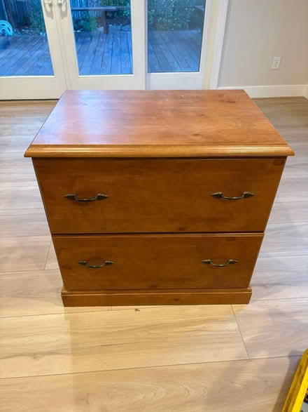 Photo of free Wooden file cabinet (West San Jose) #1