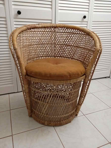 Photo of free Wicker Chair (Sunrise- near City Hall) #2