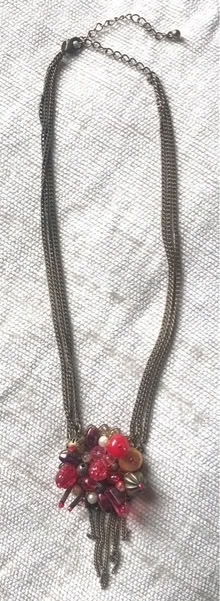 Photo of free Orange, red bead & brass chain neckace. (Great Harwood BB6) #2