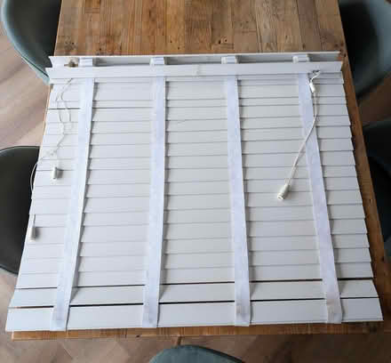Photo of free White wooden blinds (M45 Whitefield) #1