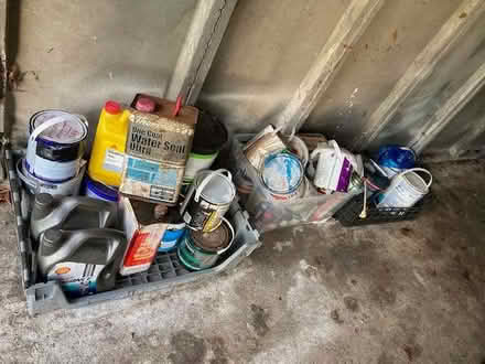 Photo of free Job lot of paint, oil, etc. (Thames Ditton KT7) #1