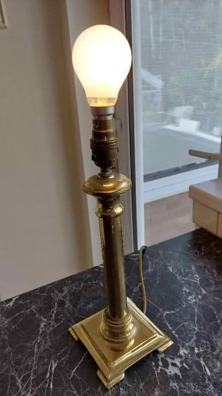 Photo of free Brass effect table lamp (Swaythling SO16) #1