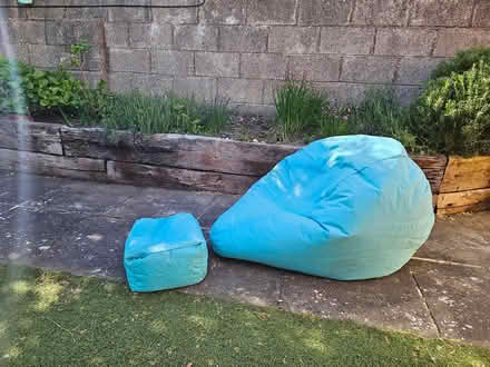 Photo of free Outdoor Beanbag and footstool (Dublin 9) #3