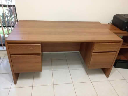 Photo of free Large wooden desk (Sunrise- near City Hall) #2