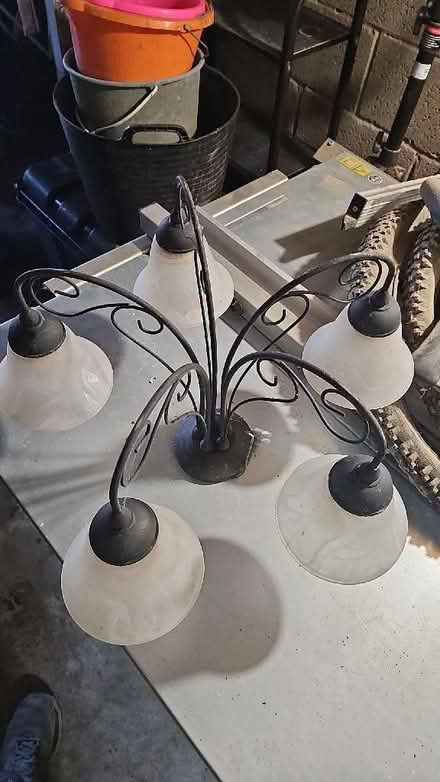Photo of free Matt black vintage 5 light (Ryhill WF4) #2