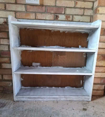 Photo of free Oak Bookcase for restoration or upcycling (Reydon IP18) #2