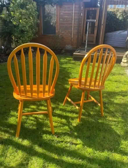 Photo of free Wooden chairs x 2 (Cheshunt, Hertfordshire) #3