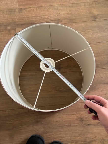 Photo of free 40cm burgundy drum light shade (Limehouse E1) #3