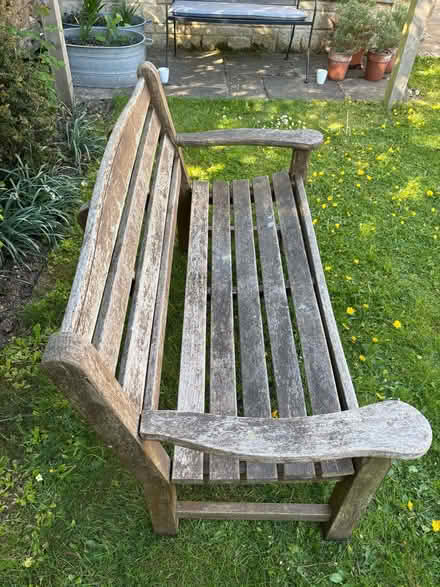 Photo of free Wooden garden bench (Bowbridge GL5) #3