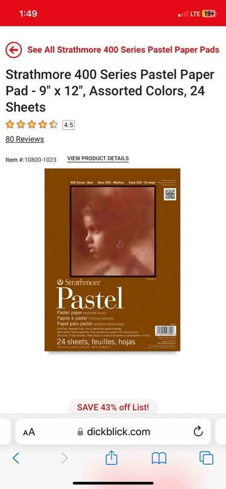 Photo of Paper for Pastel Artwork (16 Street & First Ave Manhatta) #1