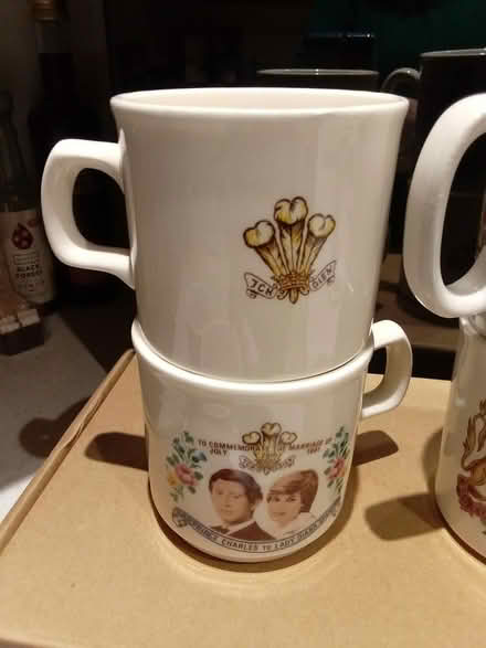 Photo of free Variety royalty china mugs & plate (Tonbridge) #2