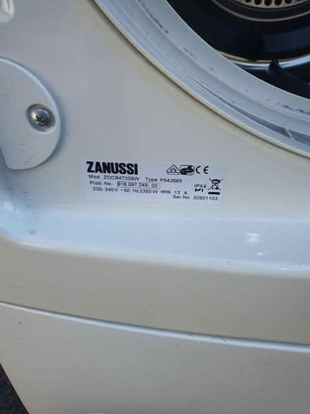 Photo of free Zanussi Condenser Tumble Dryer (TQ4 6JH) #3